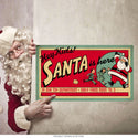 Santa Claus Is Here Christmas Wall Decal