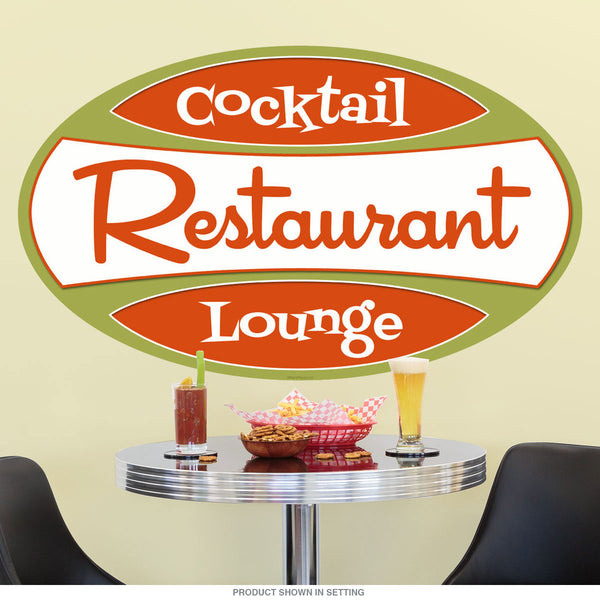 Restaurant Cocktail Lounge Wall Decal