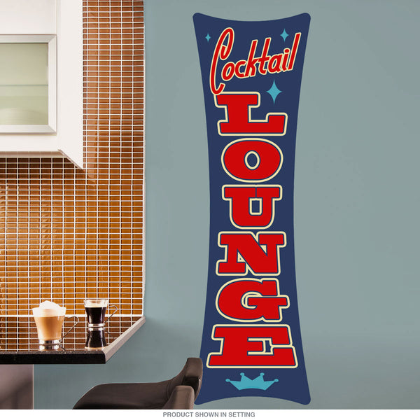 Cocktail Lounge Bowtie Wall Decal