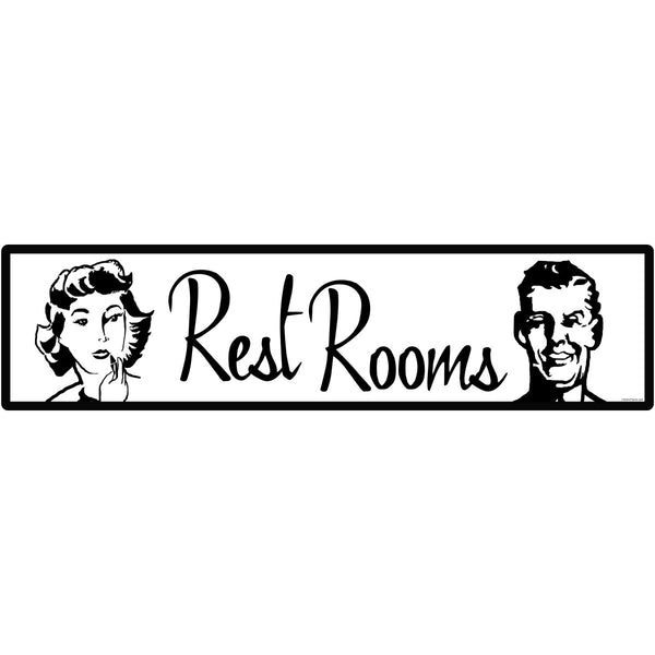 Rest Rooms Ladies and Mens Wall Decal