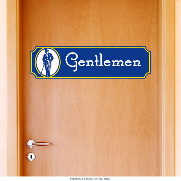 Gentlemen Rest Room Fancy Wall Decal