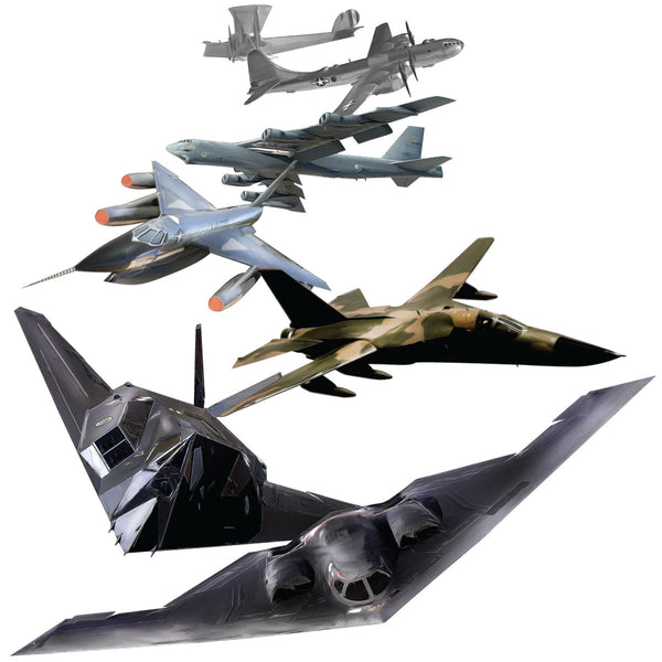 History of the Bomber Cut Out Wall Decal