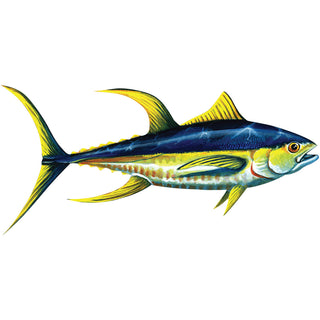 Yellowfin Tuna Deep Sea Fishing Wall Decal