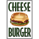 Cheeseburger Diner Food Poster Style Wall Decal