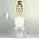 Eye Chart Doctors Office Wall Decal