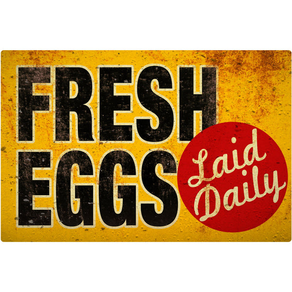 Fresh Eggs Laid Daily Wall Decal