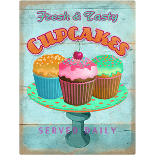 Cupcakes Served Daily Wall Decal