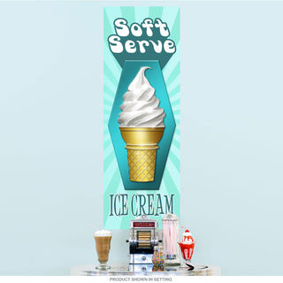 Soft Serve Ice Cream Cone Wall Decal