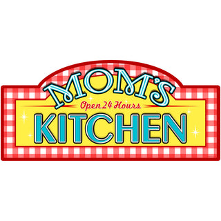 Moms Kitchen Open 24 Hours Wall Decal