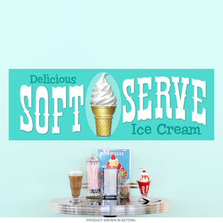 Soft Serve Ice Cream Parlor Wall Decal