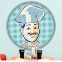 Lets Eat Italian Chef Restaurant Wall Decal
