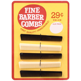 Fine Barber Shop Combs Wall Decal