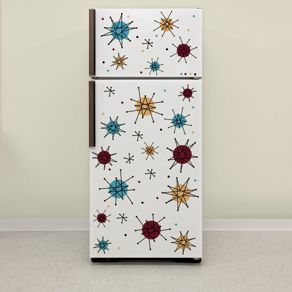 Adesivi per frigorifero Atomic Starburst adesivi mini-frigo, moderni di  metà secolo, decalcomanie per frigorifero vintage anni '50, decalcomanie  Starburst retrò -  Italia