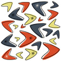 Atomic Boomerangs 50s Style Wall Decals Set of 24 Medium