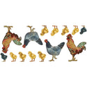 Chicken Family Farm Wall Decal Set of 14 Large