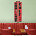 Good Food Cafe Vertical Diner Wall Decal