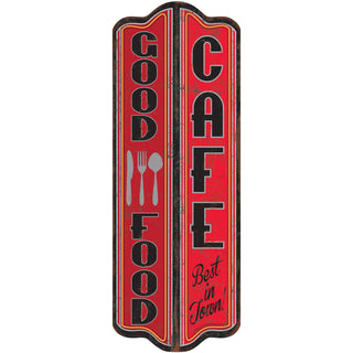 Good Food Cafe Vertical Diner Wall Decal