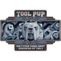 Tool Pup No Borrowing Bulldog Wall Decal