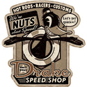 Drake Speed Shop Duck Nut Wall Decal