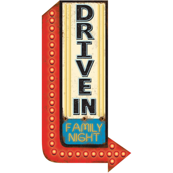 Drive In Movie Family Wall Decal