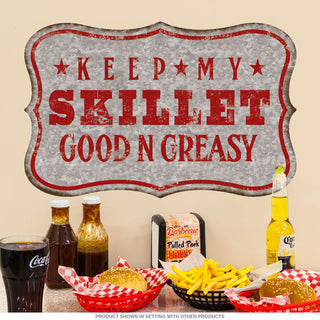 Keep My Skillet Greasy Diner Wall Decal