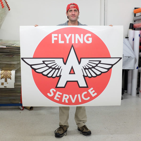Flying A Service Gas Station Wall Decal