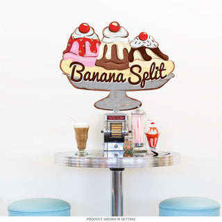 Banana Split Ice Cream Parlor Wall Decal
