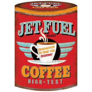 Coffee Can Jet Fuel Wall Decal