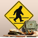 Bigfoot Crossing Road Sign Wall Decal