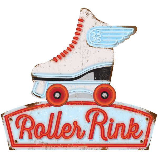 Roller Rink Wing Skate Cutout Wall Decal