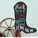 Kick Off Your Cowboy Boots Wall Decal