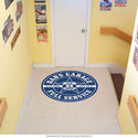 Dads Garage Ford Inspired Blue Floor Graphic
