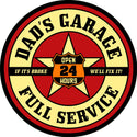 Dads Garage Red Yellow Floor Graphic