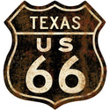 Route 66 Texas Rusty Shield Floor Graphic