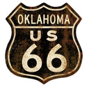 Route 66 Oklahoma Rusty Shield Floor Graphic