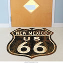 Route 66 New Mexico Rusty Shield Floor Graphic