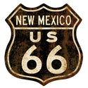 Route 66 New Mexico Rusty Shield Floor Graphic