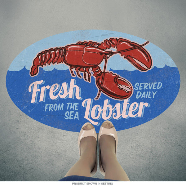Lobster Fresh Seafood Daily Floor Graphic