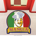 Mangia Italian Chef Flag Floor Graphic