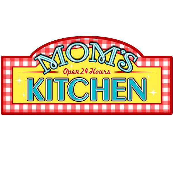 Moms Kitchen Open 24 Hours Floor Graphic