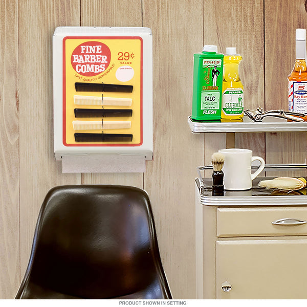 Barber Shop Combs Paper Towel Dispenser