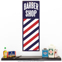 Barber Shop Pole Distressed Wall Decal