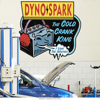 Dyno Spark Car Battery Wall Decal