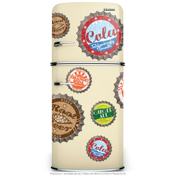 Ginger Ale Bottle Cap Wall Decal Cut Out