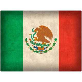 Mexican National Flag Distressed Wall Decal