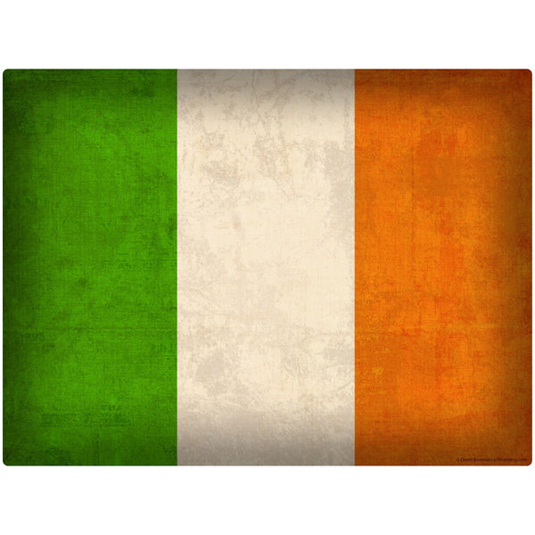 Irish National Flag Distressed Wall Decal