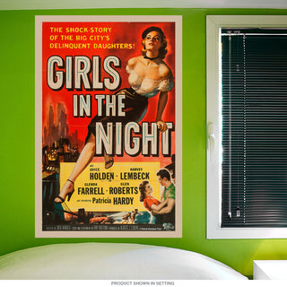 Girls in the Night Movie Ad Wall Decal