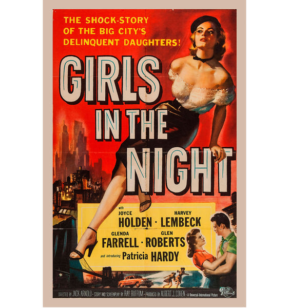 Girls in the Night Movie Ad Wall Decal
