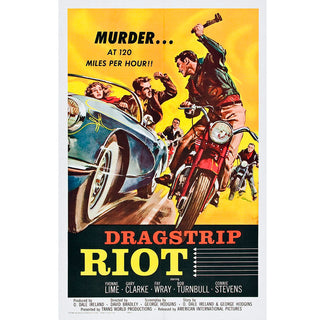 Dragstrip Riot Movie Ad Wall Decal