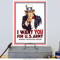 I Want You for US Army Uncle Sam Wall Decal